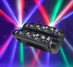 led moving spider light rgb white 4in1 8